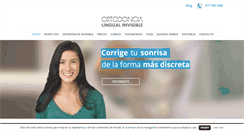 Desktop Screenshot of ortodoncialingualinvisible.es