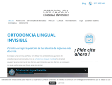 Tablet Screenshot of ortodoncialingualinvisible.es